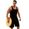 Men Vest Round Neck Sleeveless Summer Sport Vest Pure Color Outdoor Running Fitness Tank Tops Daily