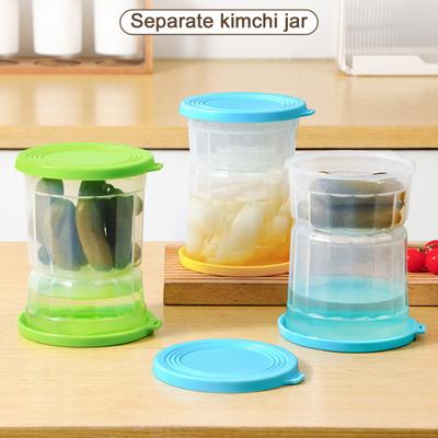 Hourglass Pickle Jar Pickle Juice Separator Food Grade BPA Free Leak Resistant Airtight Pickle Organizer Storage Jar