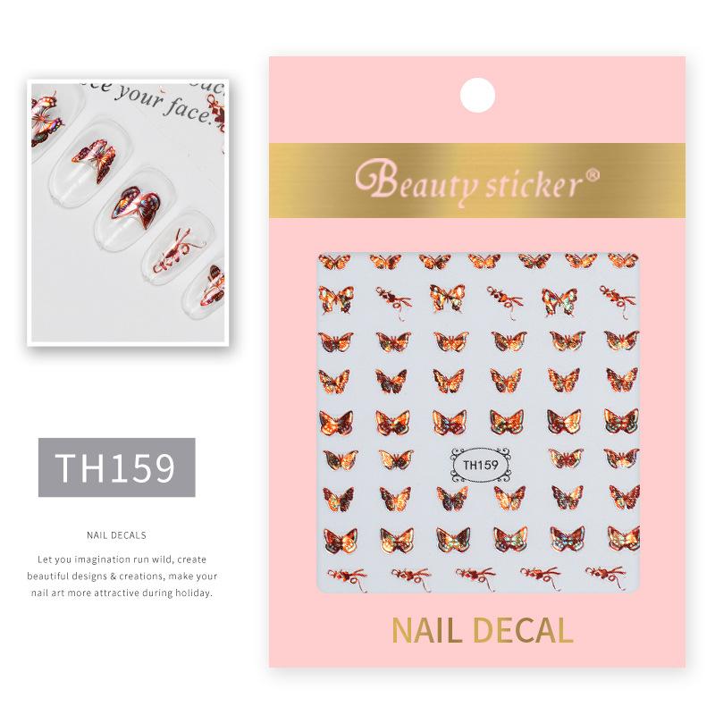 New Year Nail Art Stickers Bronzing Year of the Dragon Chinese Style Mahjong Cartoon Nail Stickers Decoration