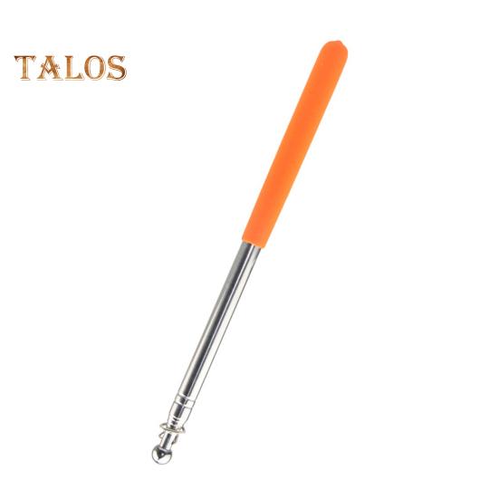 

1,2/1,6 м телескопический флагшток для туристического гида с нескользящей ручкой, прочный, из нержавеющей стали, выдвижной, указательный баннер для учителя, переносной флагшток 120 cm оранжевый