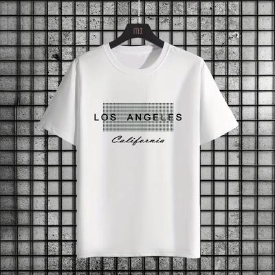 2026 Summer New In Men Cotton Tshirt Urban Causal Fashion Short Sleeve Top Home Outdoor Comfort Cool Tees Mens Clothes
