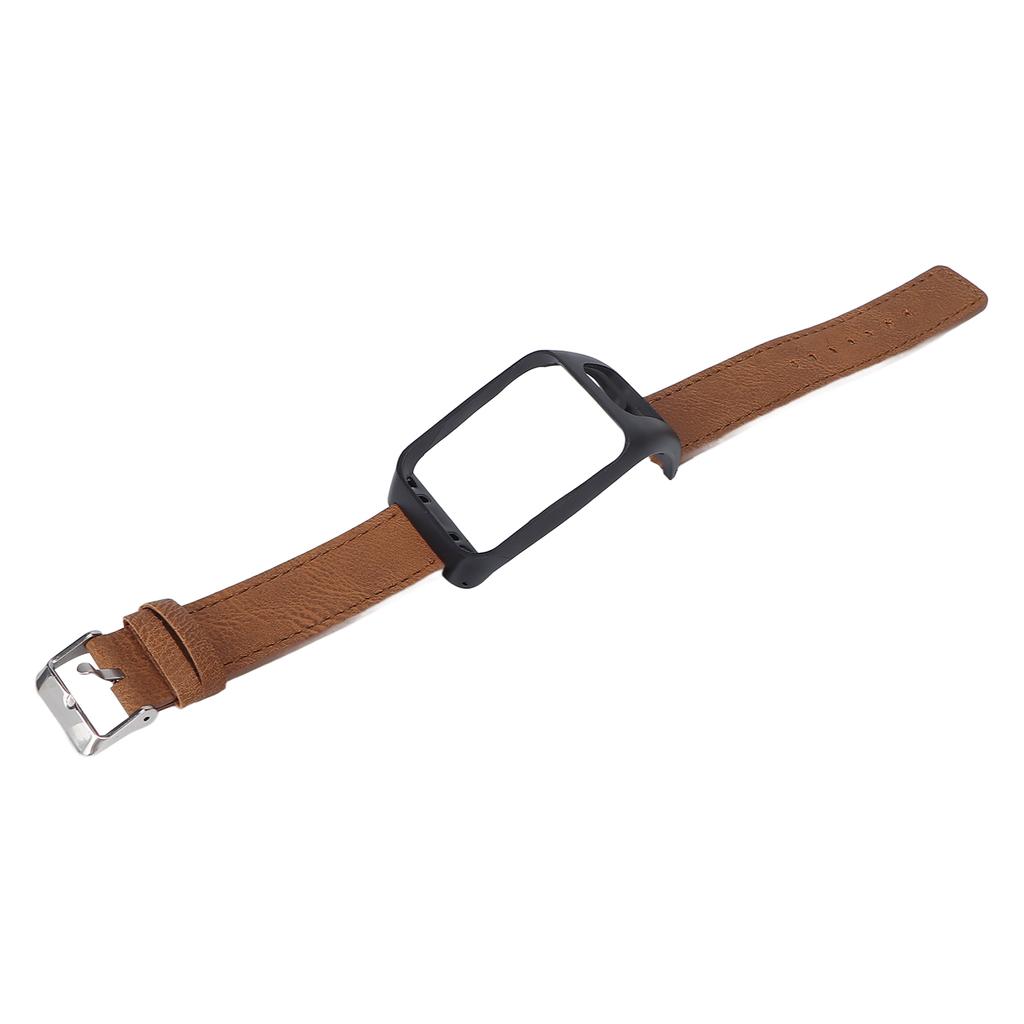 Smartwatch Band Strap Retro Leather Wrist Watchband for TOMTOM Runner3 AdventurerBrown