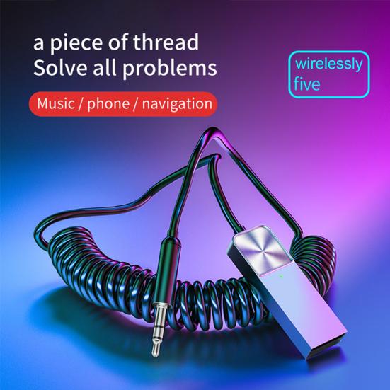 

Беспроводной Bluetooth-совместимый приемник-адаптер Компактный размер Plug-Play Универсальный аудио-музыкальный ключ USB-передатчик