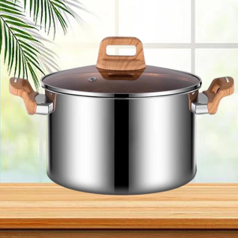 Yingbai 20CM Stainless Steel Rivet-Free Non-Stick Soup Pot
