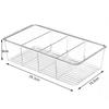 D2 1PCS Refrigerator Organizer Bin Food Storage Organizer Fridge Storage Box + Divider Freezer Pantry Kitchen Bathroom Organizer