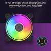Quiet 120mm Infinitys Mirror LED PC Case Fan With AntiVibration Pad 4PIN PWM 800-1800RPM Coolers for Enhanceds Cooling