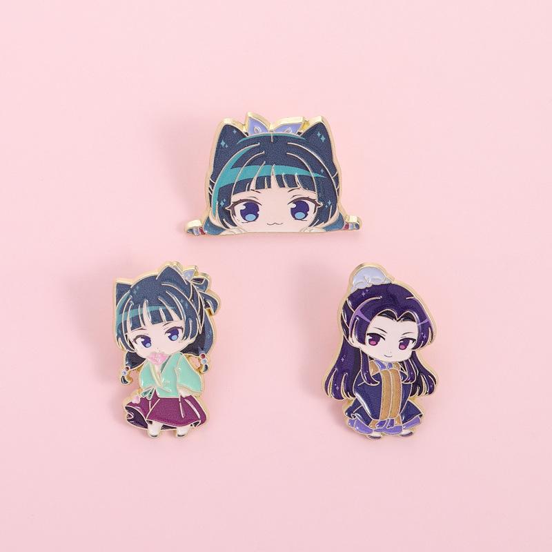 Maomao Enamel Pins Light Novel Brooches Badges Cute Japanese Anime Cartoon Character Jewelry Beautiful Gift for Fans Friends