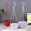 Plastic Hanging Planter Flower Plant Chain Basket Planter Holder Succulent Plant Flower Pots Flowers Container Home Garden Decor