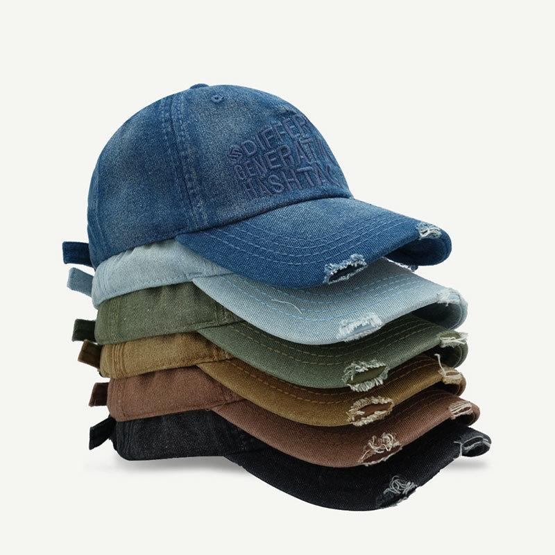 Cotton Embroidered Baseball Cap With Adjustable Fit For Casual Outdoor Wear
