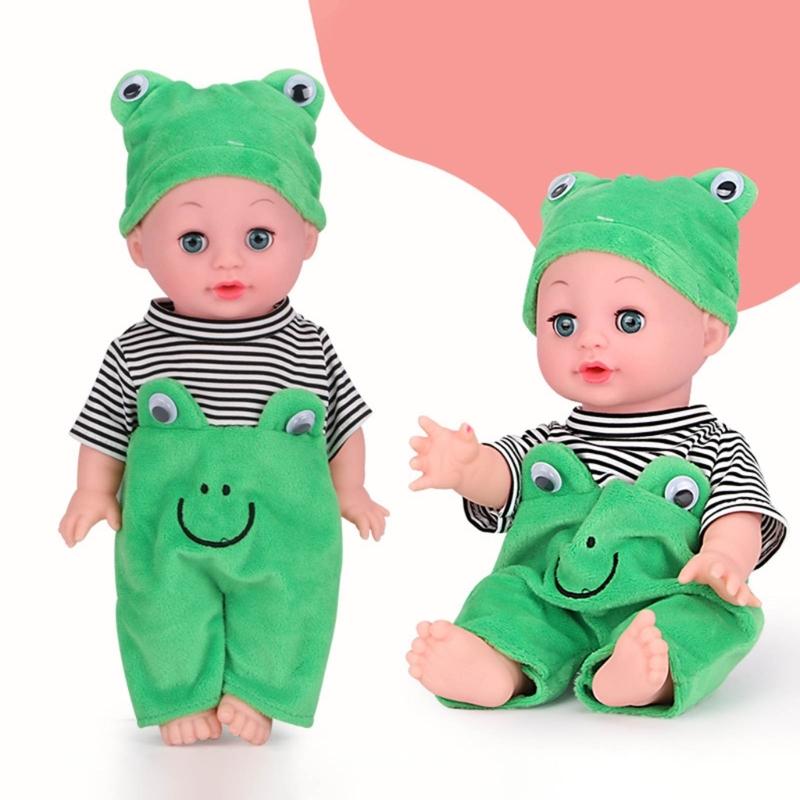 Reborn Baby Dolls Realistic Vinyl Body 13 inch Soft Baby Sleep Boy Girl with Clothing Gift Set for Ages 3years+