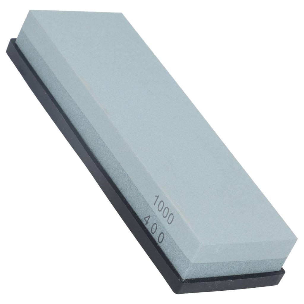 400 1000 Grit Sharpening Stone Dual Sided Finishing Whetstone Kit with Non Slip Rubber Pad