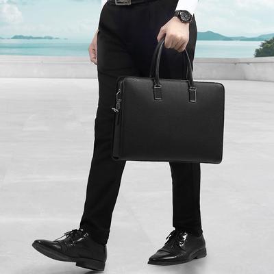 Moda Vera Pelle Borsa a Mano da Uomo Business Leggera con Serratura a Codice Borsa da Uomo Cartella da Uomo Elegante di Alta Qualità