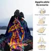 1PC Custom Name Anubis Fusion Artwork flannel blanket versatile,all-season throw suitable for the living room,bedroom,camping,travel,and gift