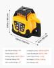 Rotary Laser Level Kit, with Tripod+Staff Gauge, Red Beam 300m Range Slope Adjustable 360-Degree Spinning, Flexible Scanning Angle, Accurate with