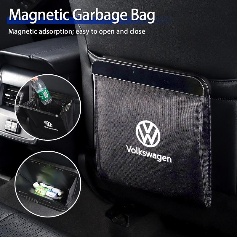 PIG1 Car Oxford Fabric Cloth Waterproof Magnetic Garbage Storage Bag For VW GTI Passat Golf Touareg Touran Sharan Beetle Sportcoupe
