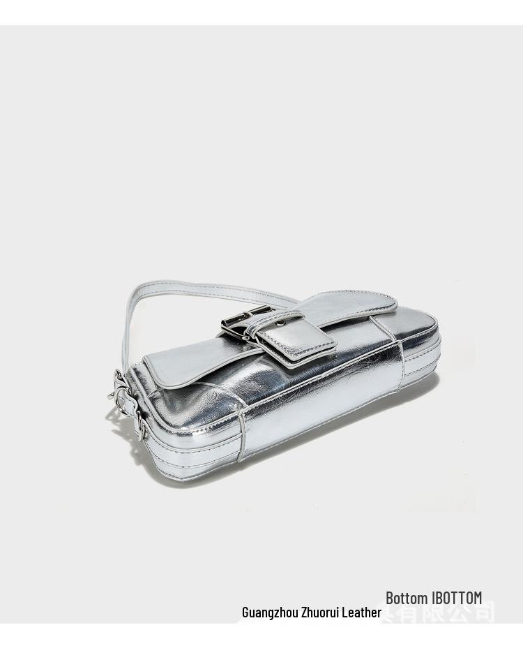 Korean Sweet & Spicy Girl Modern Heavy Metal Shoulder Handbag