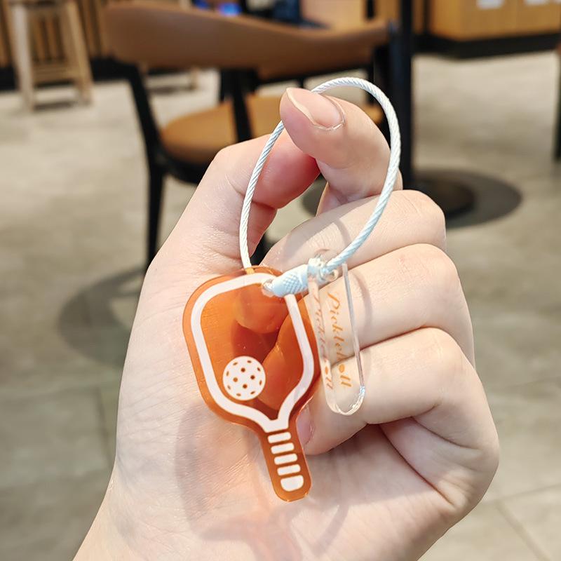 Pickleball Creative Pendant and Decompression Keychain