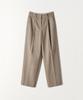 Tudument Wool One-Tuck Wide Slacks Beige