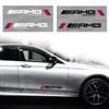 2pcs Car Side Door Sticker Badge Decal Decoration Emblem For Mercedes-Benz AMG C200 C300 A B C E GLA CLA GLK GL ML GLE W204 W205 W203 W211 W212 W213