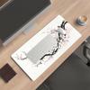 Ink Painting Floral Art Mousepad Speed Office Desk Accessories Gaming Mats Carpet Mouse Mat Desk Pad Computer Desk Decorating