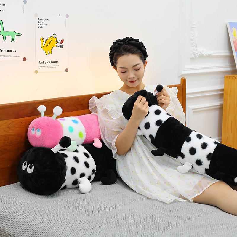 Colorful Caterpillar Doll Pinch Legs Sleeping Throw Pillow Children's Company Rag Doll Plush Toy Gift