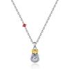 Trendy Titanium Steel Smiley Face Crown Necklace Chic Unisex Accessory For Fashion Lovers