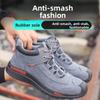 Work Shoes Safety Shoes Anti-smash Steel Toe Safety Boots Anti-puncture Working Boots Wear-resistant Slip-Resistant Breathable