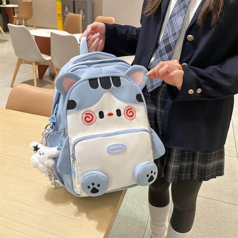 College Style Schoolbag Cute Cartoon Kitten Backpack