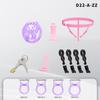 Inverted Male Chastity Cages Pink Chastity Cage Lock Set Negative Sissy Cock Cages SM Bondage Fetish Sex Toys for Mens