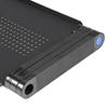 15KG Notebook Desk For Ultrabook, Netbook Or Tablet With Mouse Pad Black Laptop Table Stand With Adjustable Folding Ergonomic Design Stand