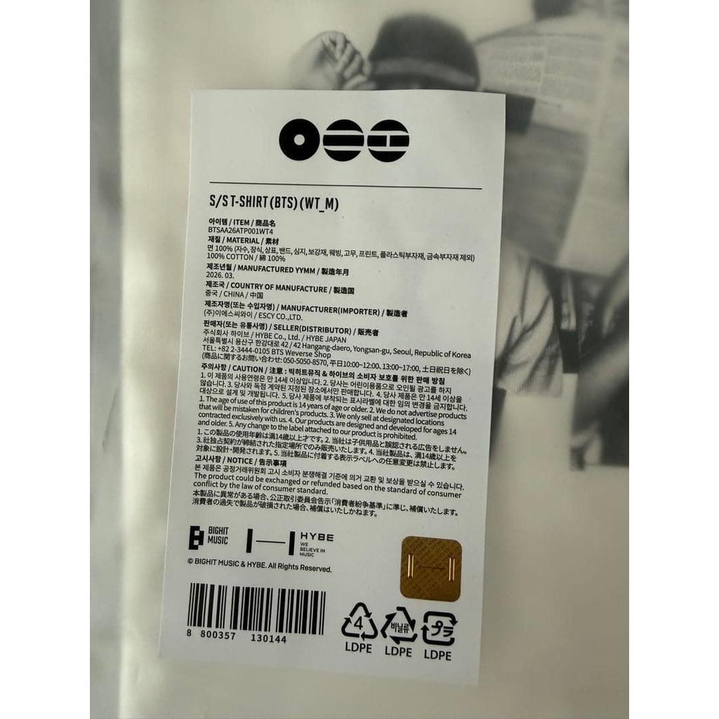Brand unused BTS ARIRANG T-shirt size M