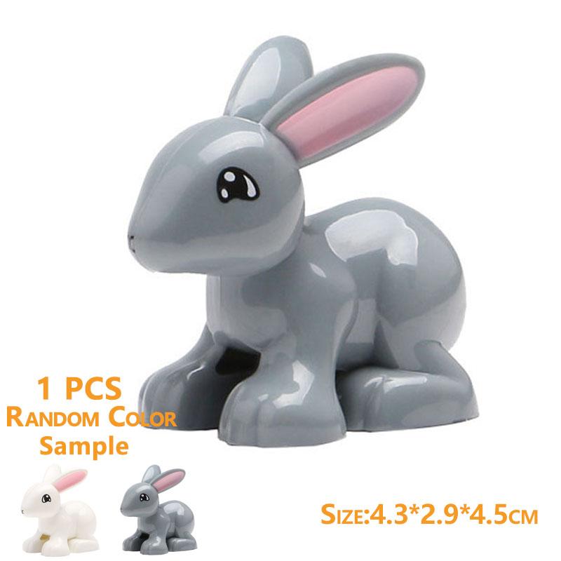 1Pcs Big Block Building Classic Marine Animal Wildlife Penguin Whale Compatible Duplo Bricks Set Supplement Toy For Children