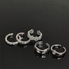 Octagram Zircon Stacked Open Ring Flower Simple Fashion Personality High Irregular Ring