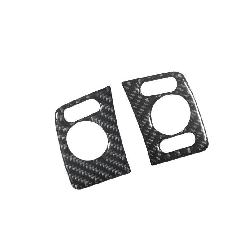 Carbon Fiber Steering Wheel Button Panel Cover Trim For Ford Explorer 2008-2010 Car Interior Accessories