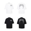 Cross-border trendy brand HOUSE & ERRORS Eye of Truth Letter Pattern Printed Short Sleeve T-Shirt Men's and Women's High Street Half Sleeve
