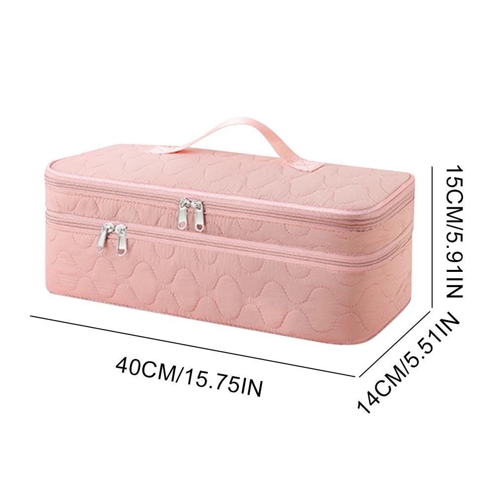 Double-Layer Travel Carrying Case Portable Hair Tools Travel Bag for Revlon One-Step Hair Dryer Brush/Volumizer/Styler