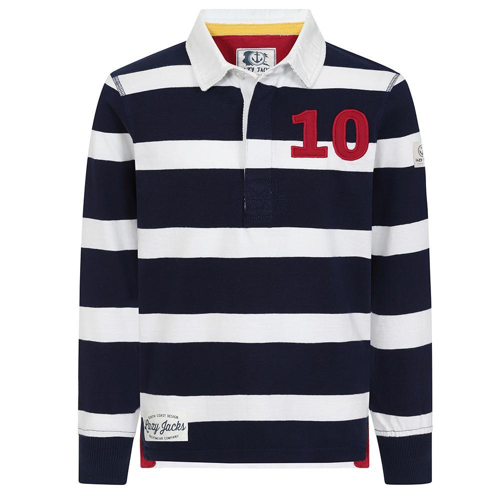 Lazy Jacks Boys Striped Rugby Shirt