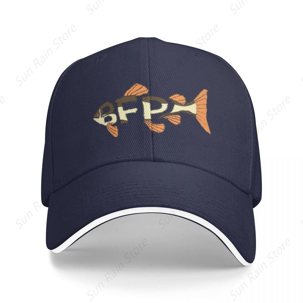 Colorful Canvas Co. Bass Fishing Productions Merch BFP Roodstaart Pet Mode Casual Baseballpetten Verstelbare Pet Hip Hop Zomer Unisex Baseballpetten One Size marineblauwe kleur