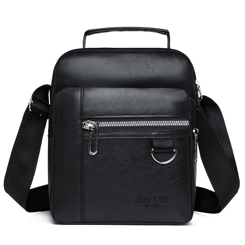 

Мужские сумки через плечо из искусственной кожи, высококачественные сумки-тоуты, деловые сумки-мессенджеры, кожаные сумки, поясная сумка чёрный