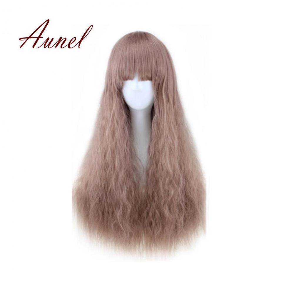 65Cm Long Curly Hair For Women Wavy Hair Full Wig Fashion Costume Ball Anime Role Playing