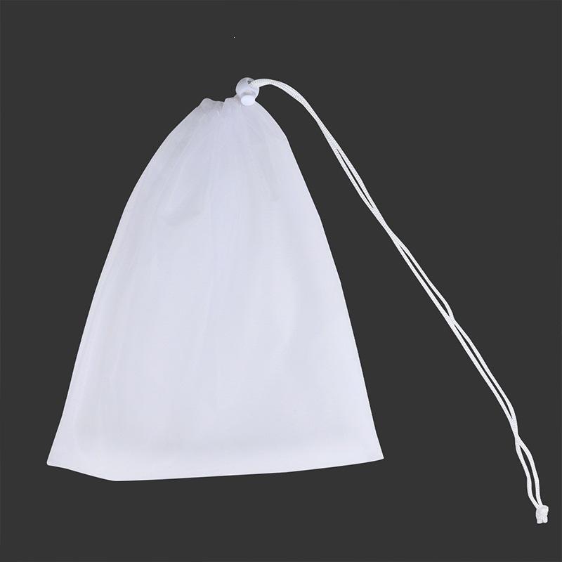 Drawstring Net Bag Vegetables Fruits Sundries Storage Pouch Drawstring Closure Stretch Storage Bag Household Goods