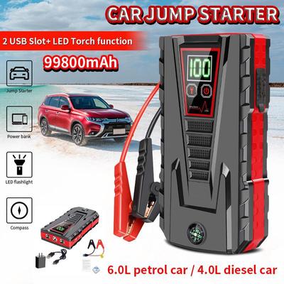 99800 mAh Auto Starthilfe Power Bank 5000 A 12 V Tragbare Auto Batterie Starter Notfall AUTO Booster Start Gerät starthilfe