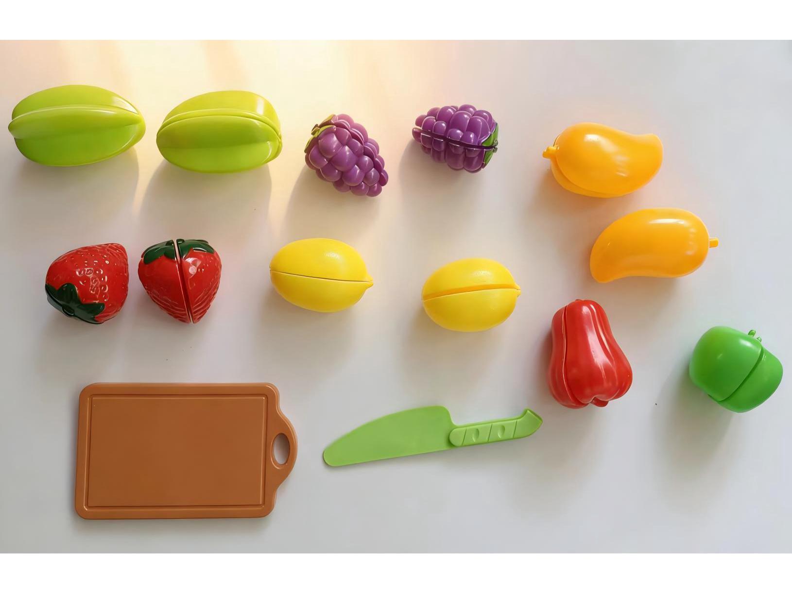 Children s Fruit & Vegetable Cutting Fun Toy Kitchen Set