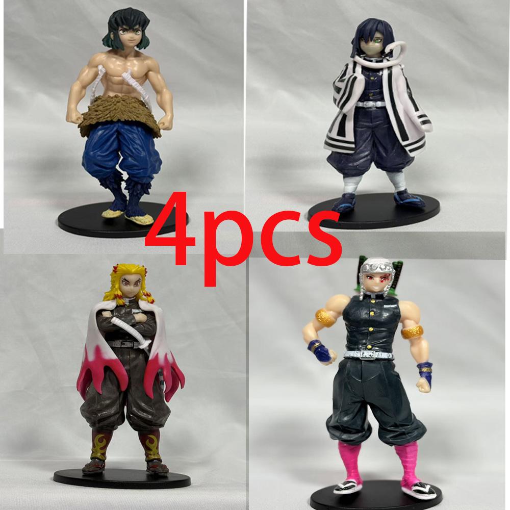 Non-Toxic .Spot Anime Slayer Kimetsu No Yaiba Figure Kamado Tanjirou Action Figure Agatsuma Zenitsu Nezuko Warrior Pvc Model Toys