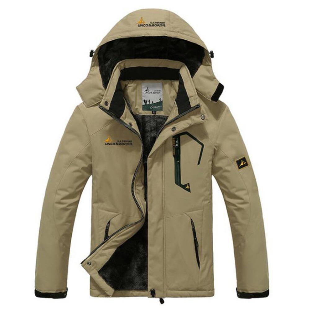 Winter Mit Kapuze Große Größe Plus Samt Verdickt Winddicht Warm Parka Paar Ski Bergsteigen Anzug Pelzmantel Männer und Frauen