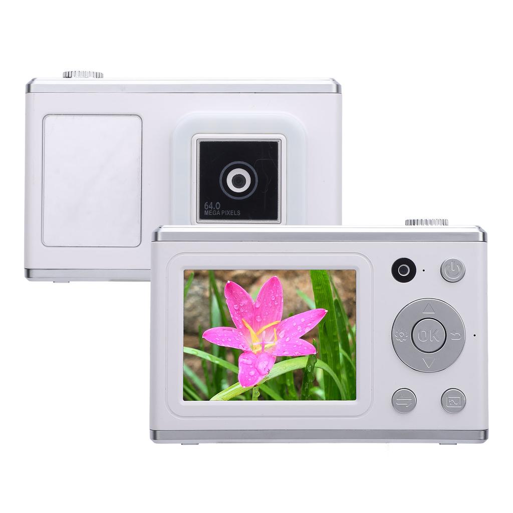 Digital Camera Front Rear 48MP 2.4in Screen Video Camera with Fill Light for Daily Travel