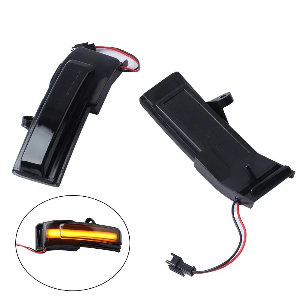 Dynamic Side Mirror Lights Auto LED Mirror Signal Black Smoked Sequential Lights Direct Installation Non-deformed