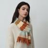 New Retro Versatile Unisex Winter Rainbow Age-reducing Fringed Striped Knitted Scarf