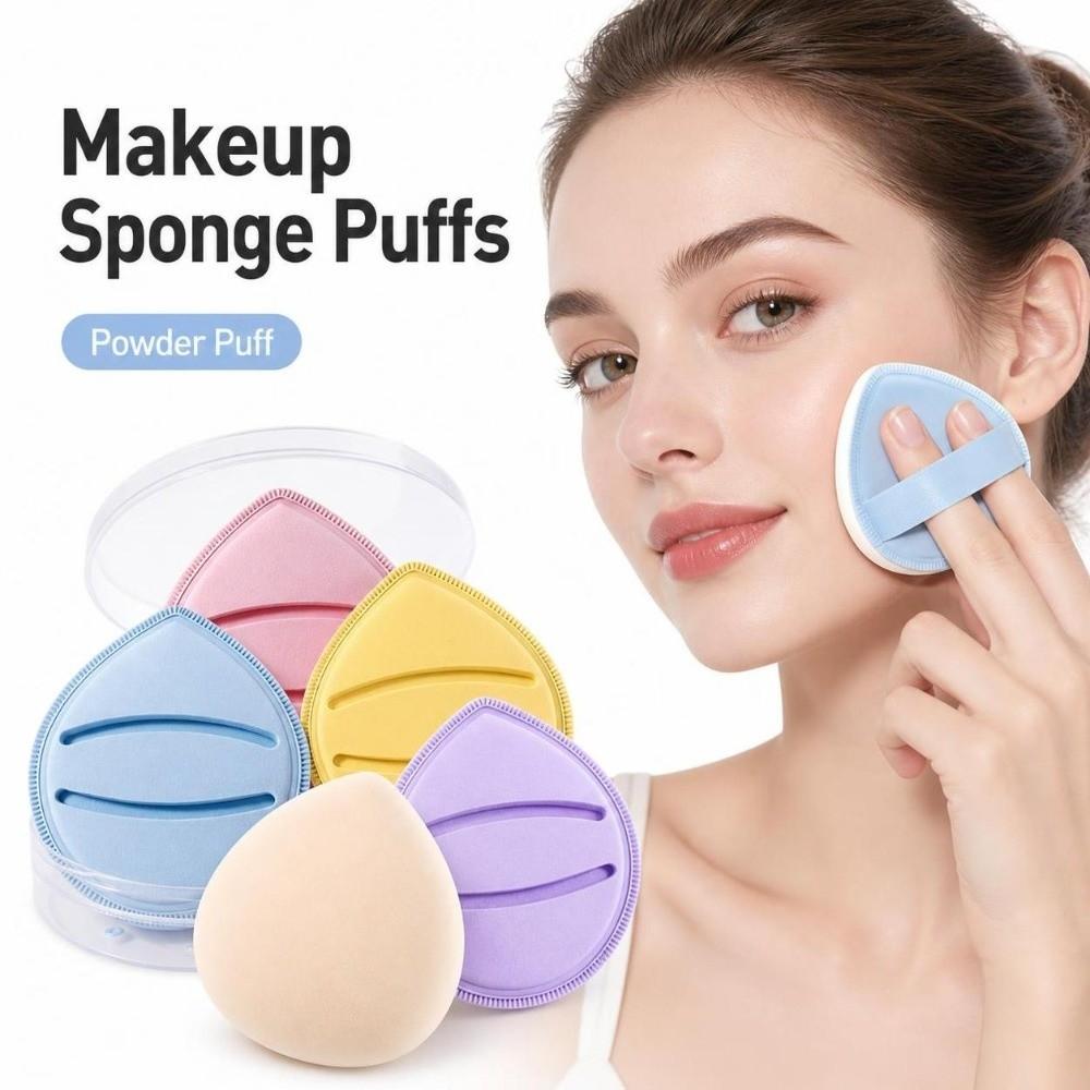 Wet Dry Dual Use Powder Puff Extra Large Cosmetic Puffs  For Concealer Application