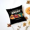 Angry TTomato anime Cushion Cover Iceland Washable Linen Soft  for Daily Sofa Bed Home Room Decor